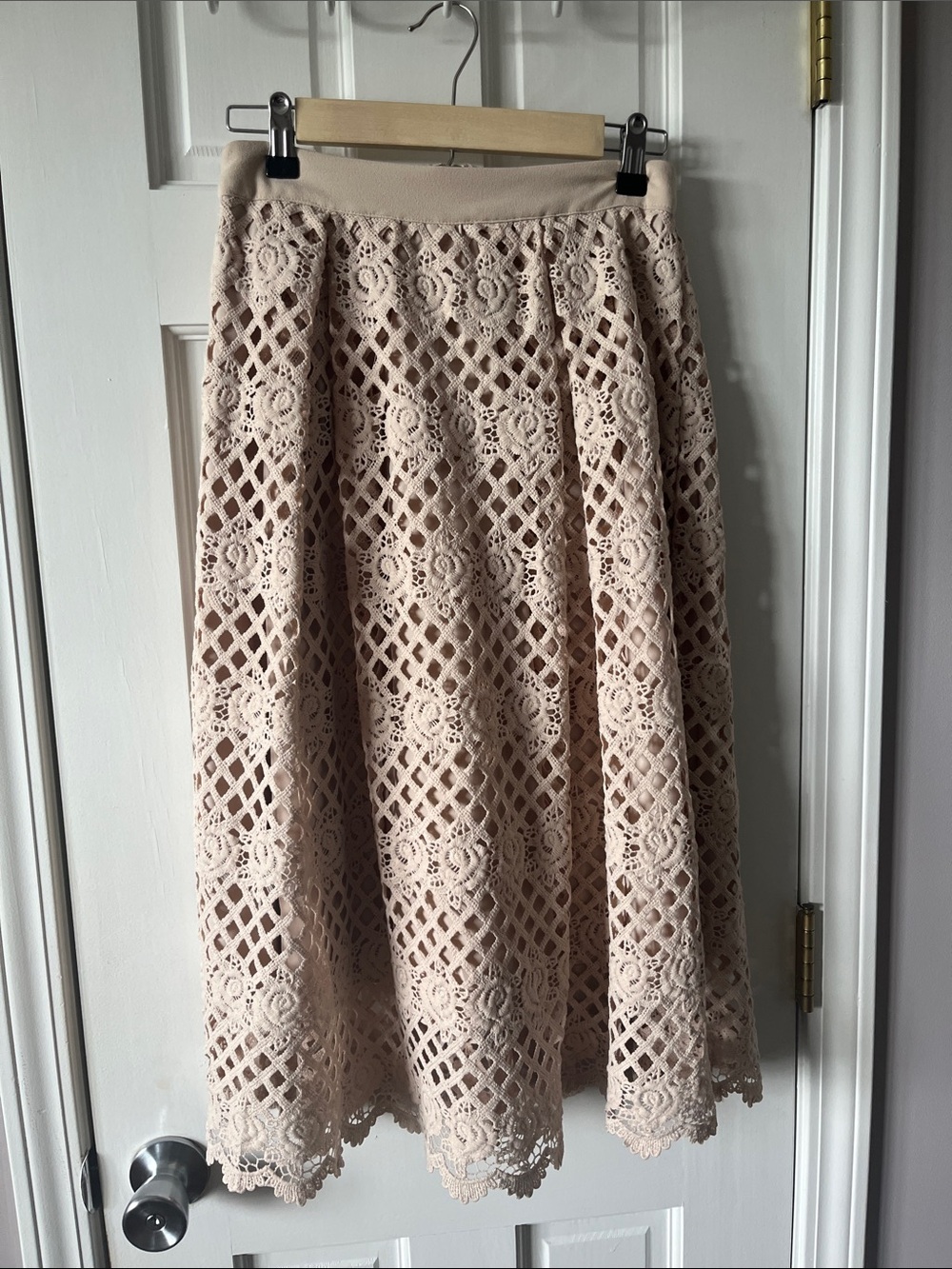 Ina Blush Lace Midi Skirt - Women
